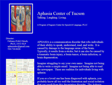 Tablet Screenshot of aphasiacenteroftucson.com